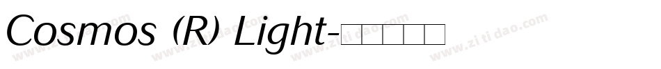 Cosmos (R) Light字体转换